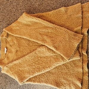 Anthropologie Clayton V-Neck Sweater in Mustard Yellow